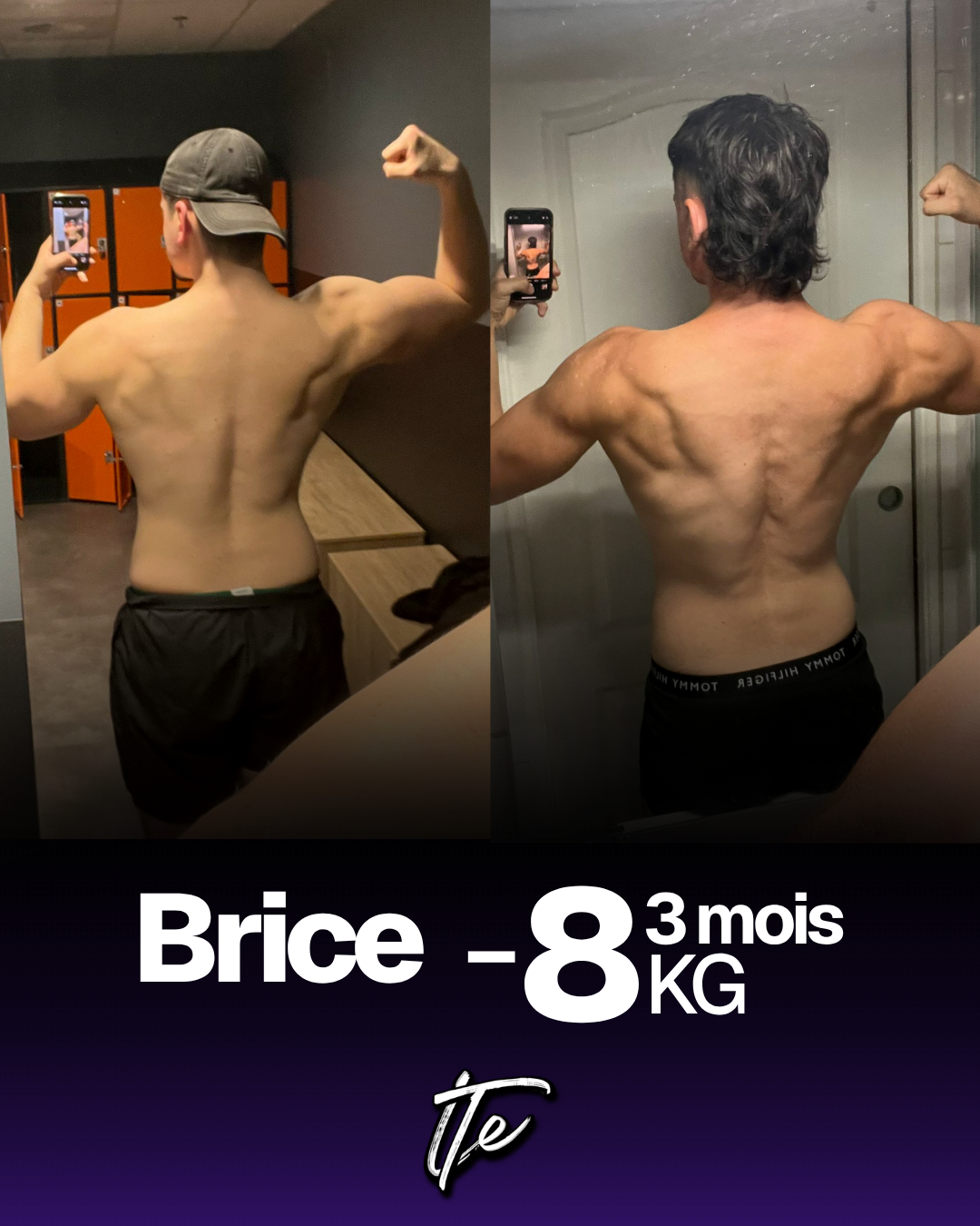 Brice — avant/après -8kg