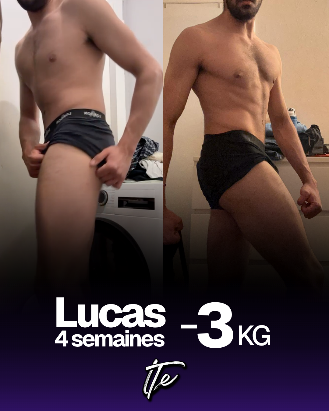 Lucas — avant/après -3kg