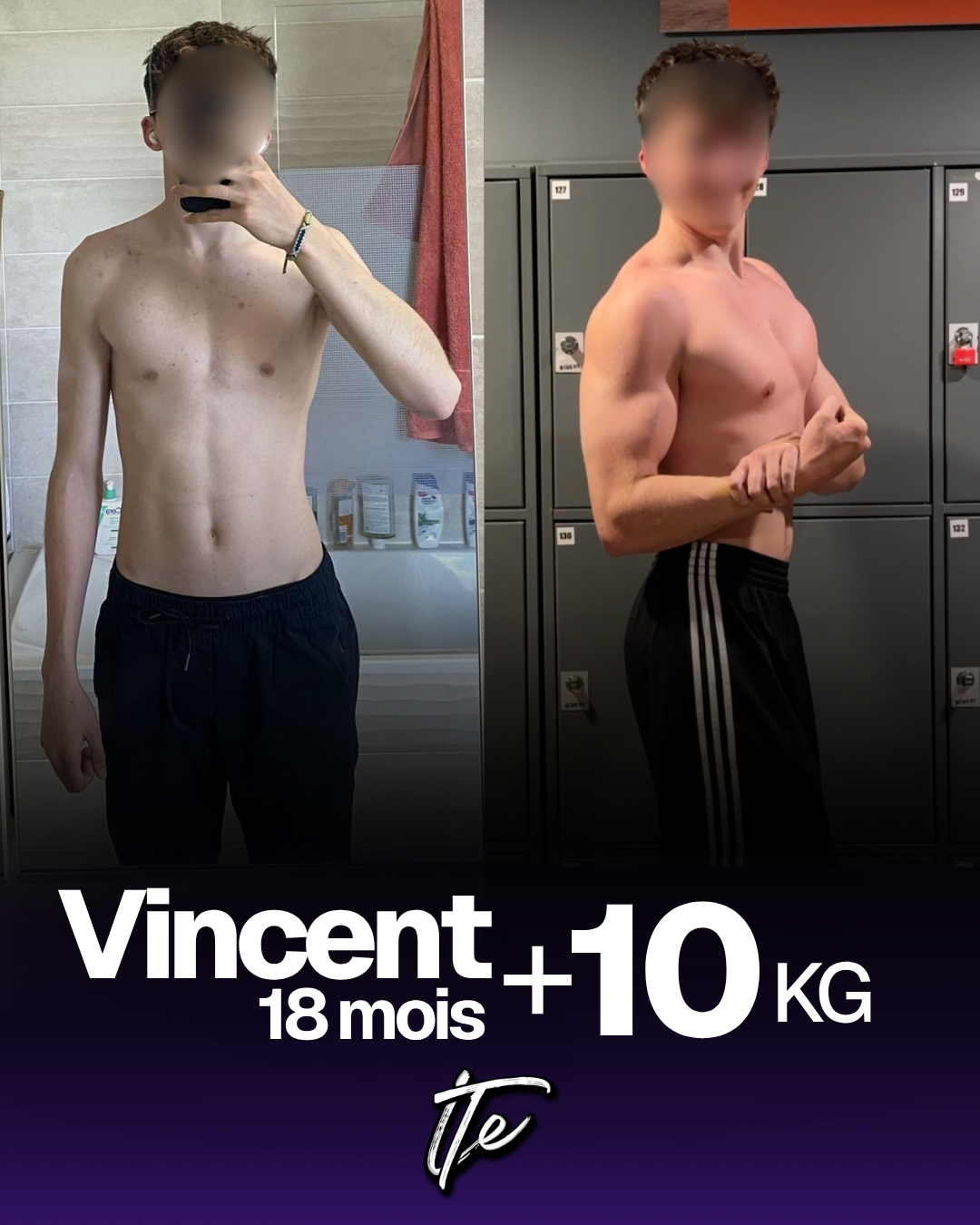 Vincent — avant/après +10kg